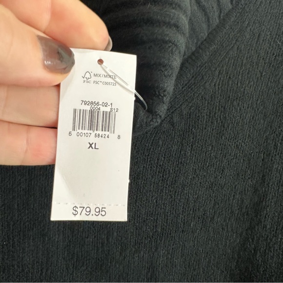 GAP Women’s Long Sleeve Turtleneck Sweater Dress Black XL - Picture 3 of 7